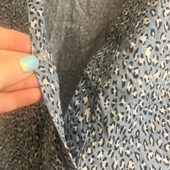 ✨Akris Punto Blue Leopard Midi Sz 6 Dress✨ - Picture 8 of 8